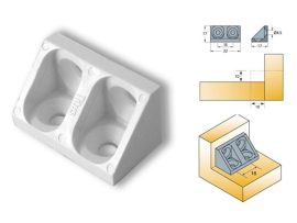 SAROKMEREVÍTŐ SAROKMEREVITŐ FEHÉR 10x10x30mm FEHÉR