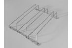  KÜLSŐ FÉMRÁCS H604C TALPASPOHÁR TARTÓ 3 RÉSZES 315x70x340 mm KRÓM