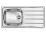 CM MOSOGATÓ UNIVERSAL 1 MEDENCE+CSEPEGTETŐ 1000x500mm ACÉL