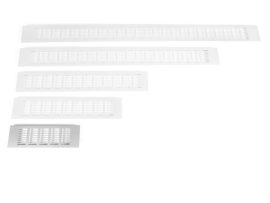 SZELLŐZŐRÁCS ALUMÍNIUM 59108 80x250mm ALUMÍNIUM