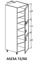 Állószekrény 3 ajtós, 60-es elem