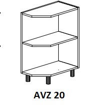 Alsó végzáró elem 20 cm