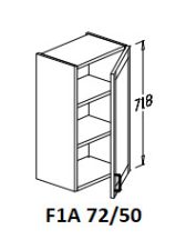 Felső egyajtós 72/50-es elem