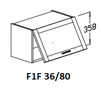 Felső egy felnyílós 36/80-as elem